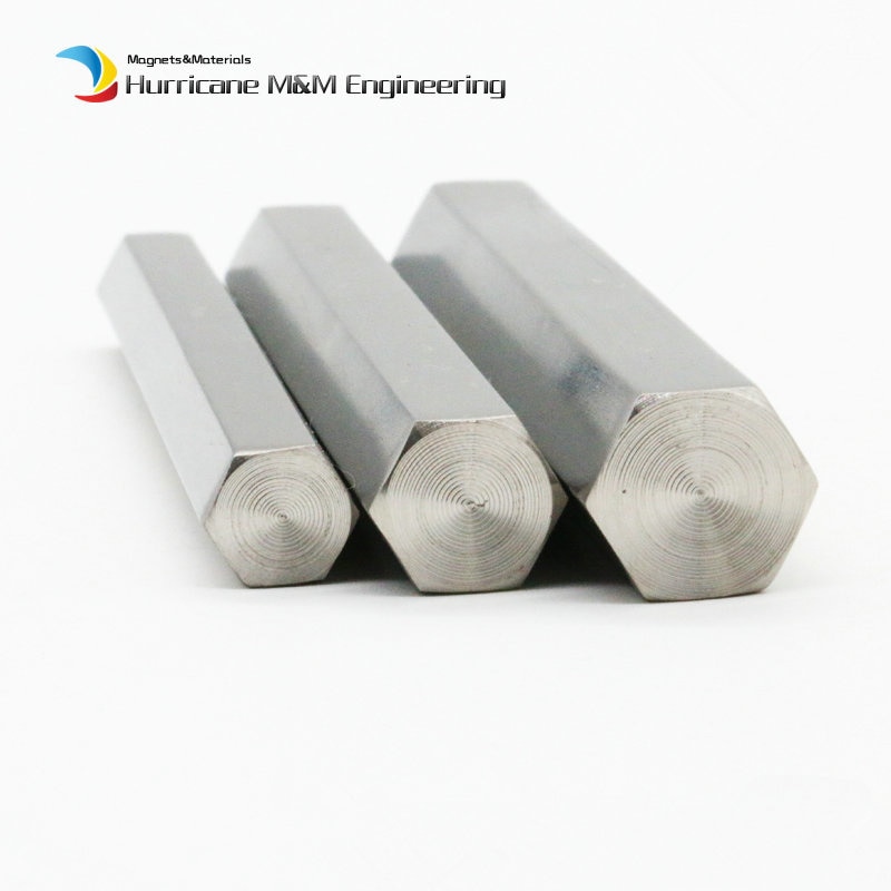 500mm Titanium Hexagonal bar TA2 Grade 2 side 8mm 10 ..